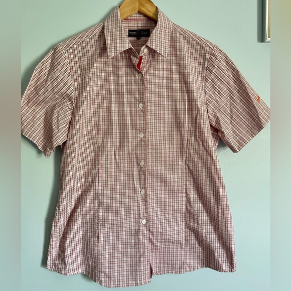☘️ M/L Genumark Plaid Uniform Shirt - Picture 1 of 4